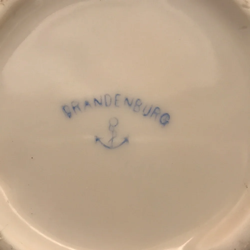 Brandenburg Rose Victorian Mustache‎ Shaving Mug
